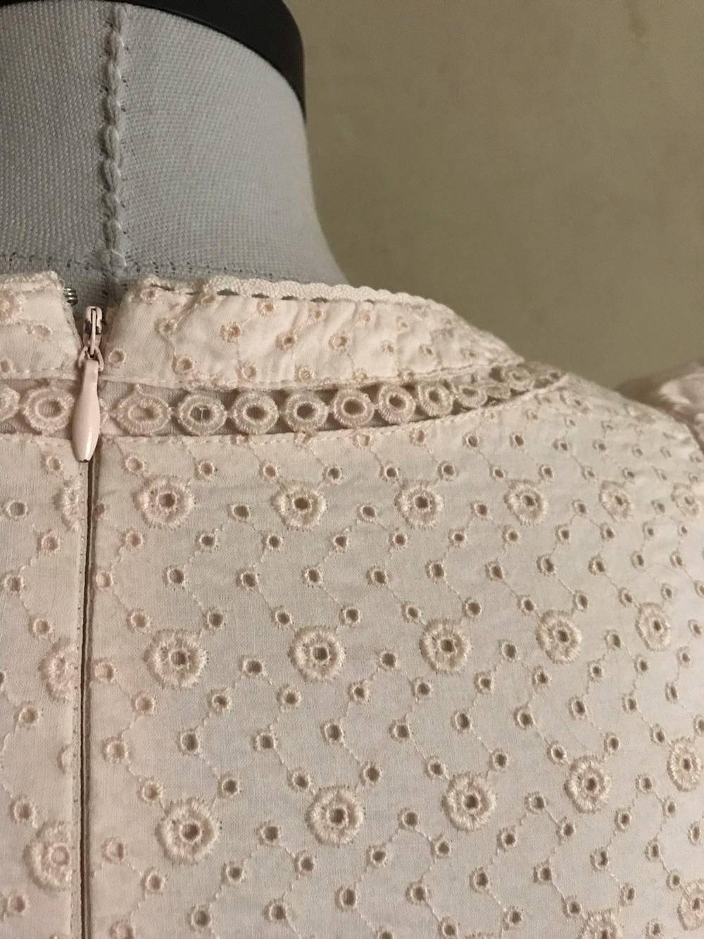 LOFT Cotton Powder Pink Eyelet Dress - Picture 13 of 16